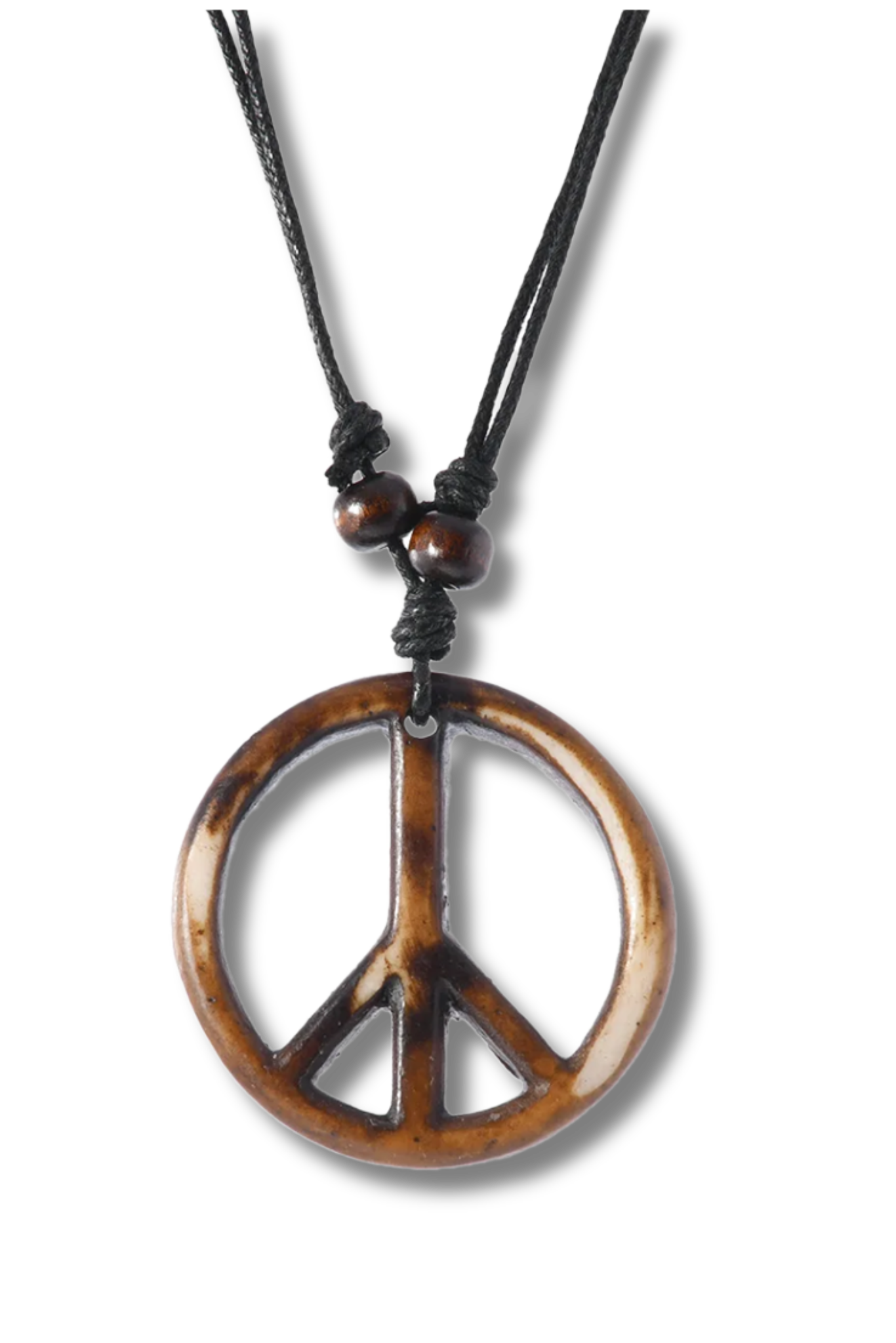 Peace Sign Adjustable Necklace