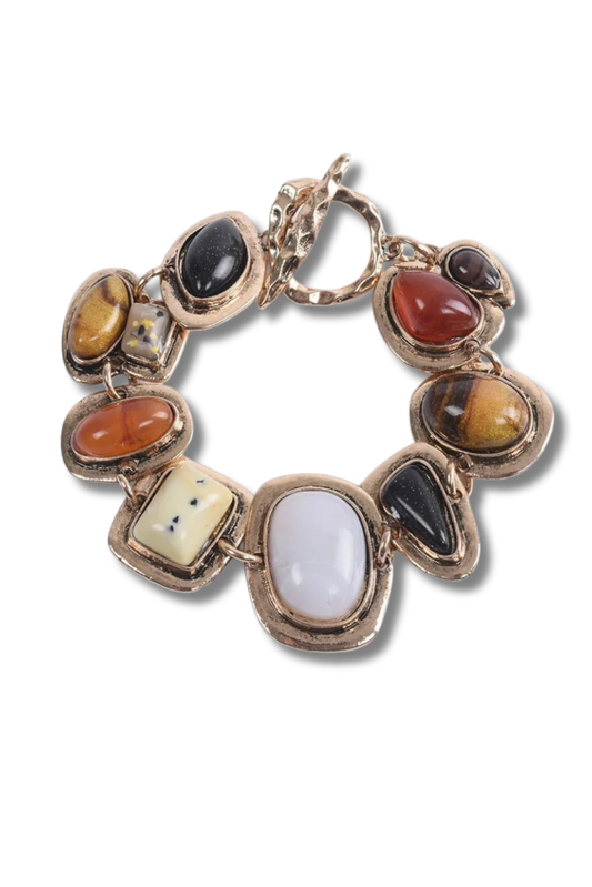 Stone Charm Bracelet