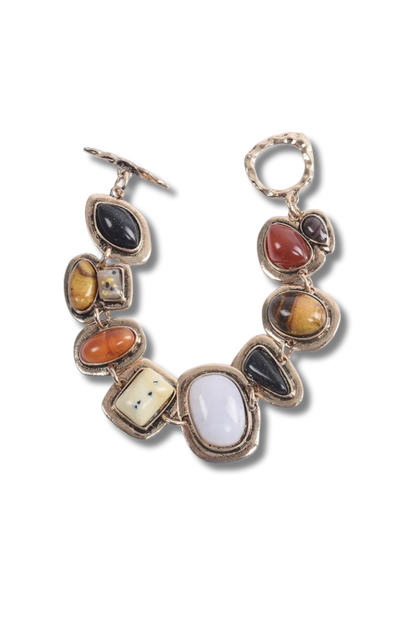 Stone Charm Bracelet