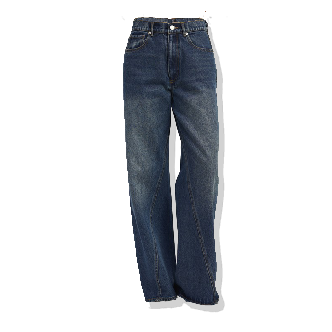 Eudora WIDE LEG DENIM PANTs WITH POCKETS