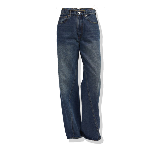 Eudora WIDE LEG DENIM PANTs WITH POCKETS